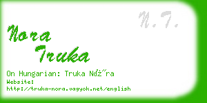 nora truka business card